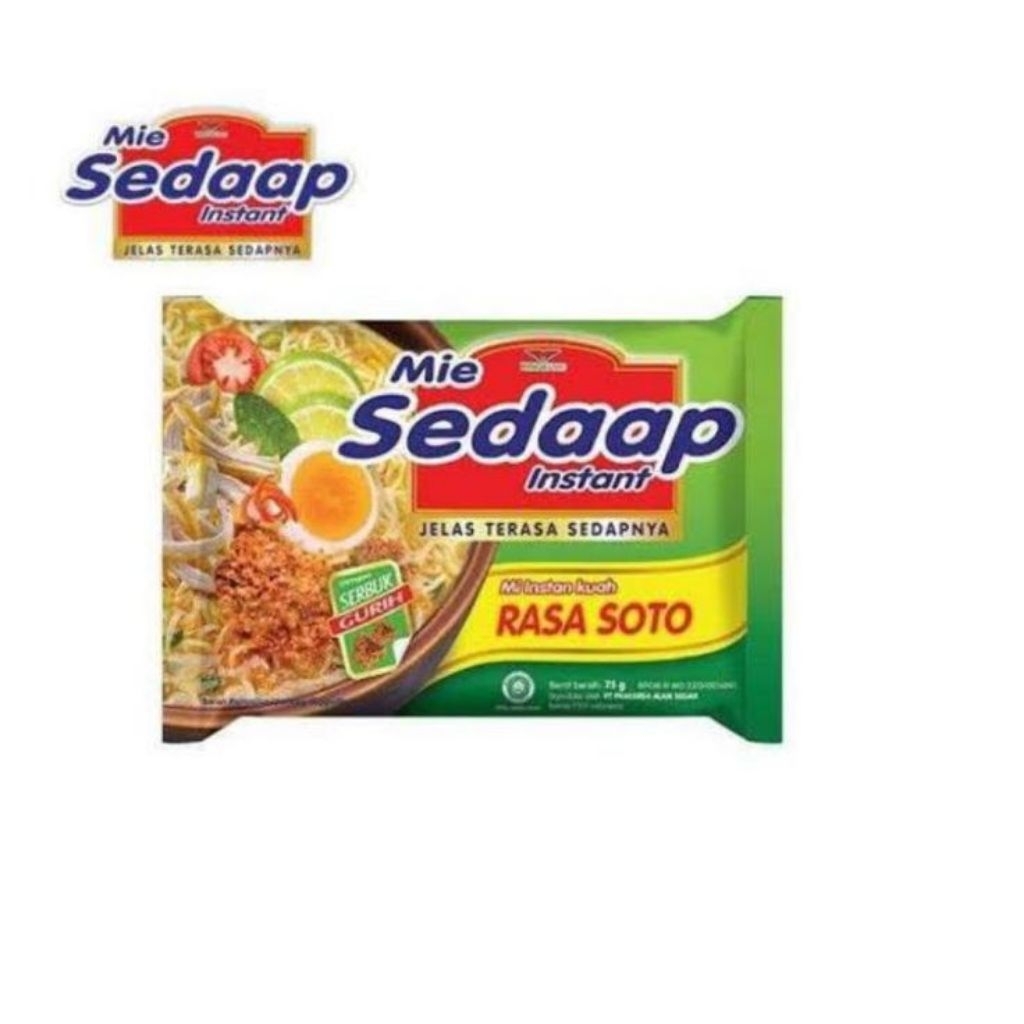 

1pcs mie sedap soto dan mie sedap goreng