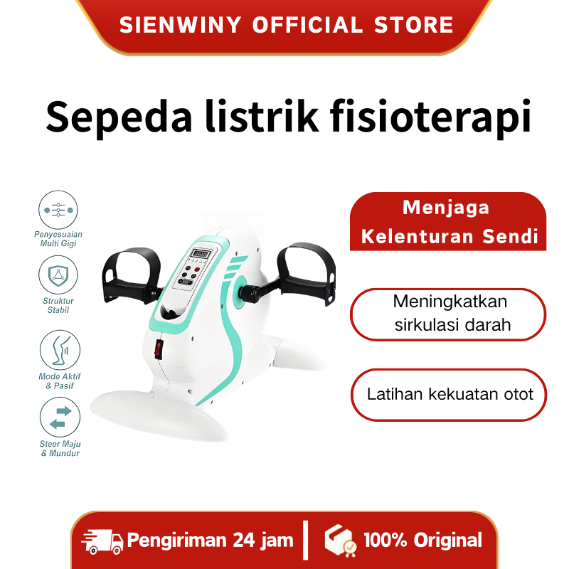 SIENWINY  Sepeda listrik fisioterapi empat anggota kaki  Sepeda terapi Alat Terapi Stroke Manula Fis