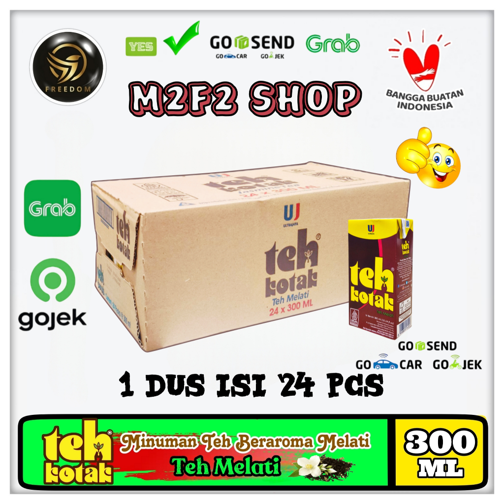 

Teh Kotak Ultra Original Jasmine Tea | Teh Melati - 300 ml Kemasan Karton (Khusus Bluebird/Gosend/Grab)
