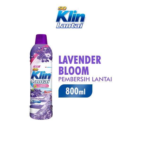 Soklin Pembersih Lantai Ungu Lavender Bloom Botol 800 ml