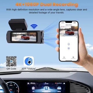 Kamera Mobil 4K dual lens Dash cam Night Vision WiFi 24 Jam Parkir 2293