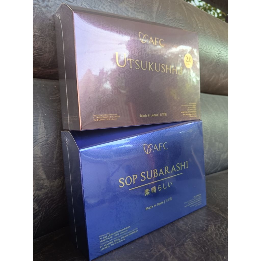 

1 Box Subarashi Gold & 1 Box Utsukushi Gold Exp 2028 AFC Original Japan