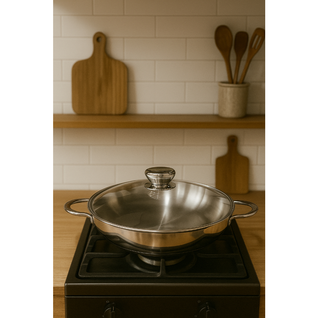 Bima Wokpan 30cm Bima Export Plus Tutup Kaca