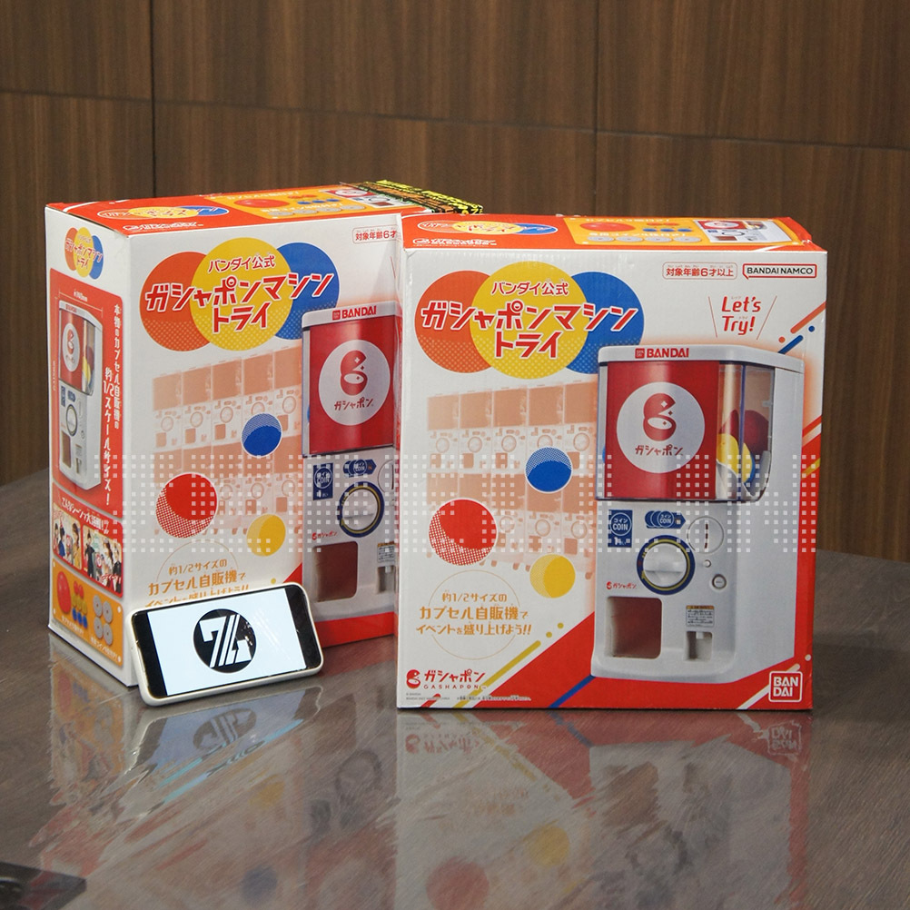 MESIN GACHAPON ( GATCHA ) BANDAI OFFICIAL GASHAPON MACHINE TRY CAPSULE ORIGINAL