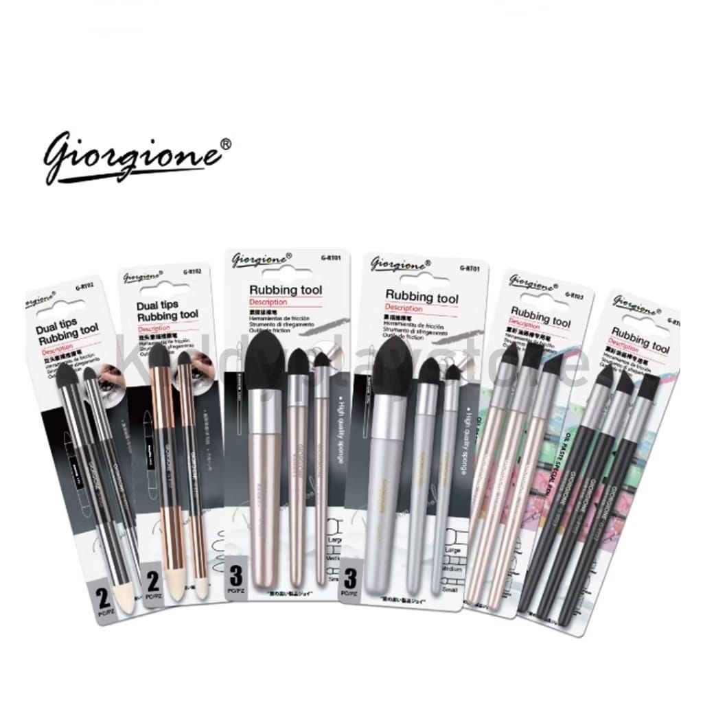 Giorgione Sketch / Oil pastel Rubbing Pen Set Pena Gosok | Rubbing Tools Alat Blending Crayon