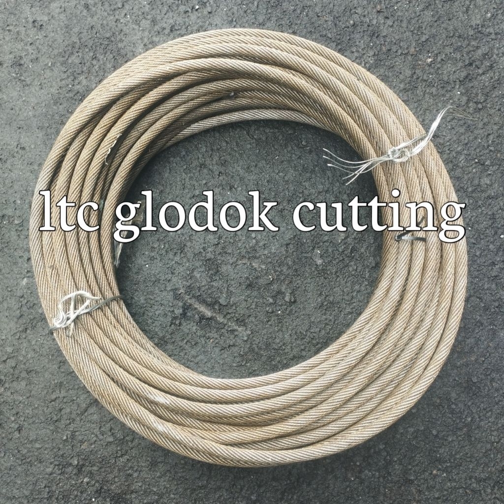 tali seling non rotating galvanis 19x7 16 18 19 20 22 24 mm/seling baja iwrc 19x7  for wire rope