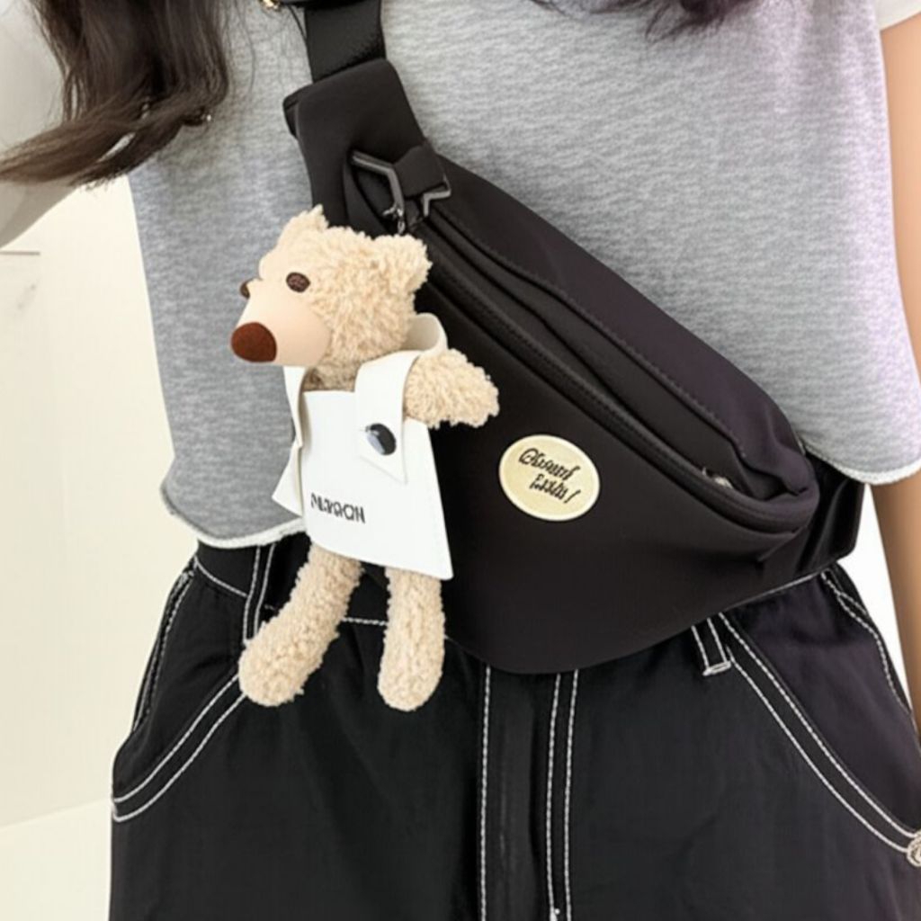 TAS PINGGANG Wanita Tas HP Tas Murah CantiK Dan imut Tas Selempang kanvas model H