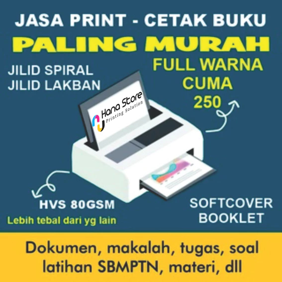 

print dokumen - cetak buku HVS A5/A4 80gsm