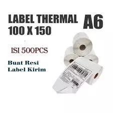 

LABEL THERMAL ALAS KERTAS 100 X 150 mm A6