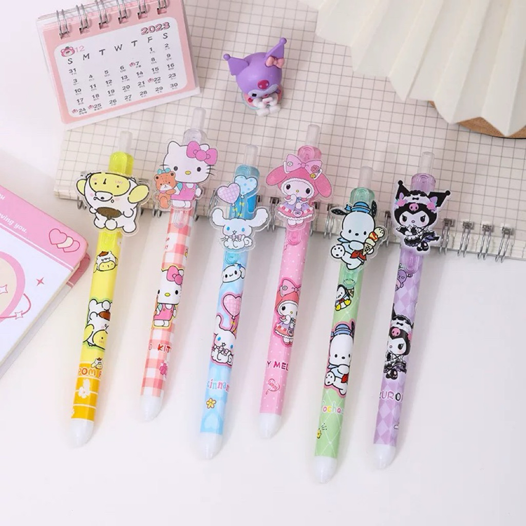

Pulpen Motif Kartun Sanrio Pen Sanrio Hellokitty Cinamoroll My Melody Pompompurin Kuromi Pulpen Gel