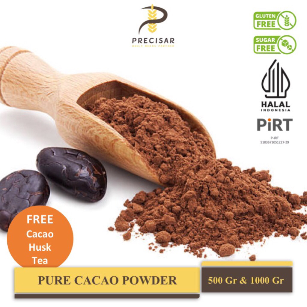 

Bubuk Kakao Murni / Finest Natural Cacao Powder - Non Alkalize | Organic | Sugar Free - 500g & 1000g