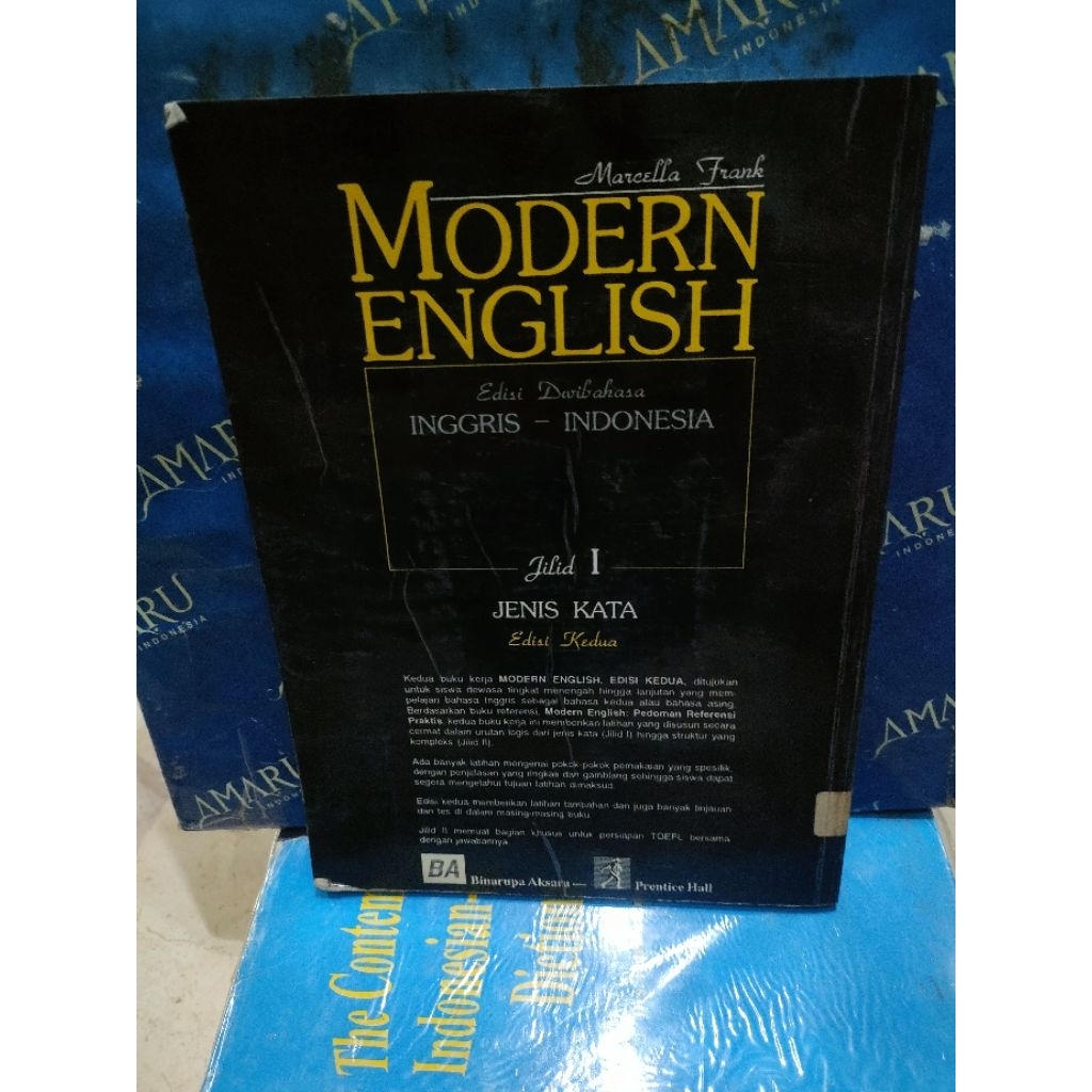 ORIGINAL BUKU MODERN ENGLISH EDISI DWI BAHASA INGGRIS INDONESIA JILID 1