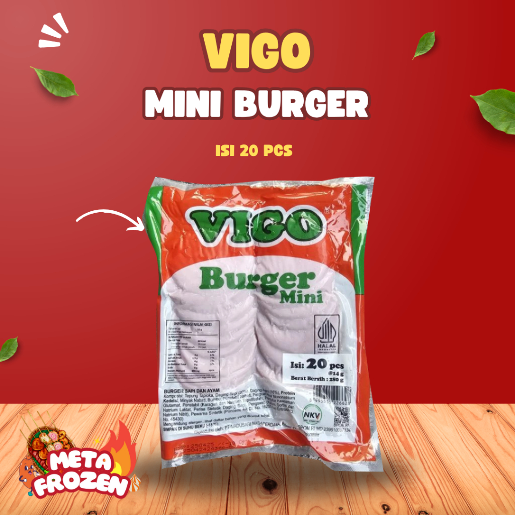 

VIGO MINI BURGER ISI 20 PCS