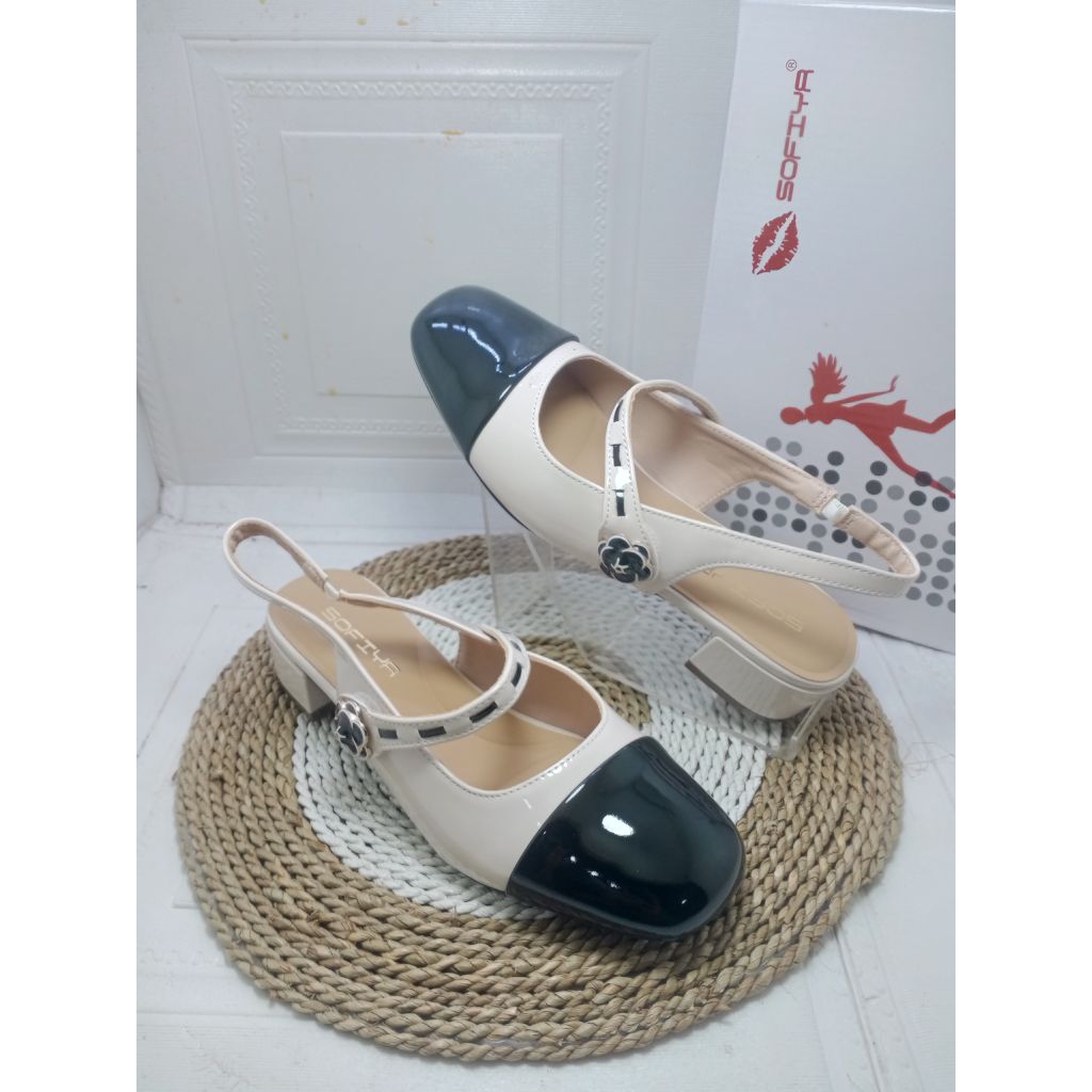SEPATU HAK TALI IMPORT WANITA SOFIYA 9079-4