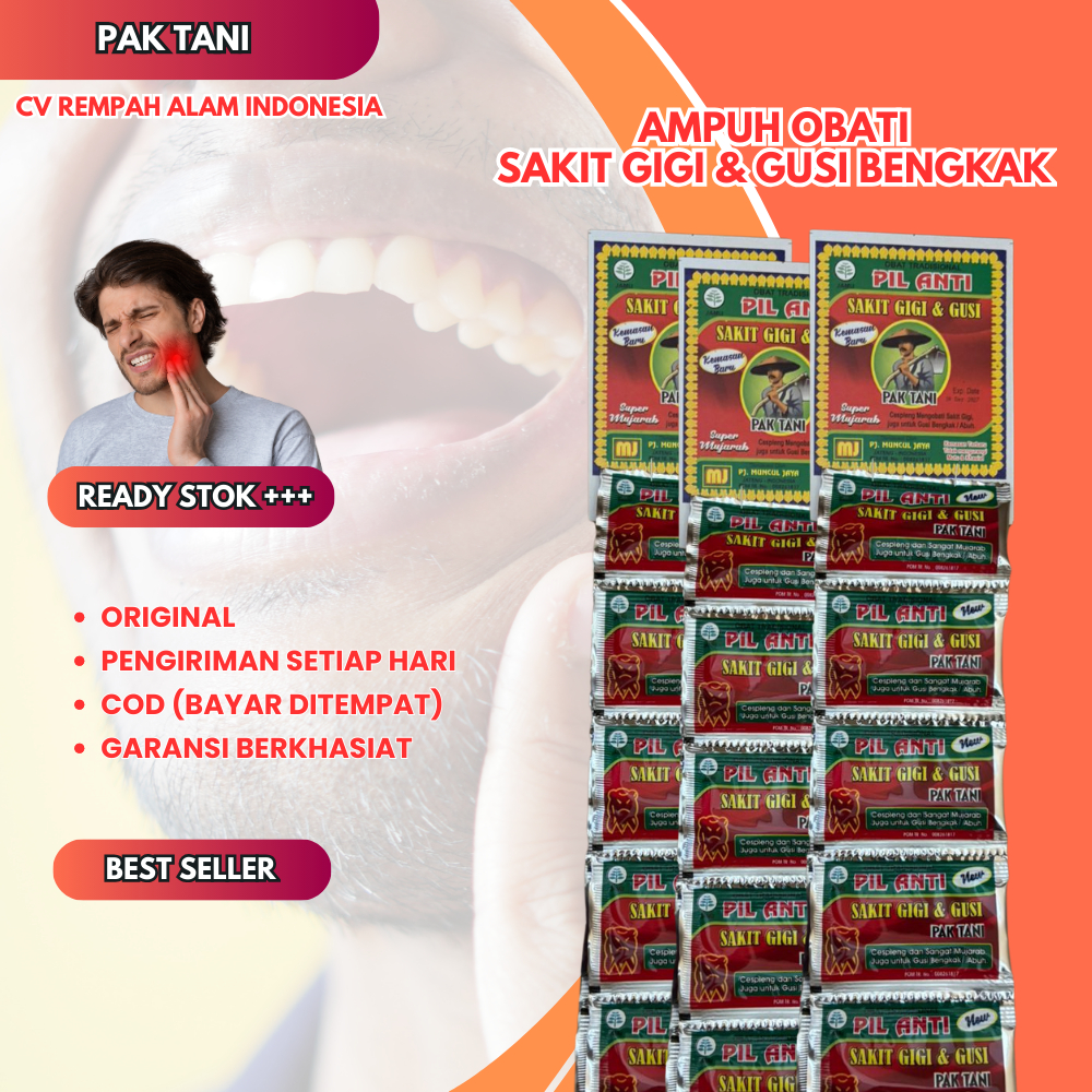 

Pak Tani Sakit Gigi Ampuh Original 100% (Kemasan Merah)