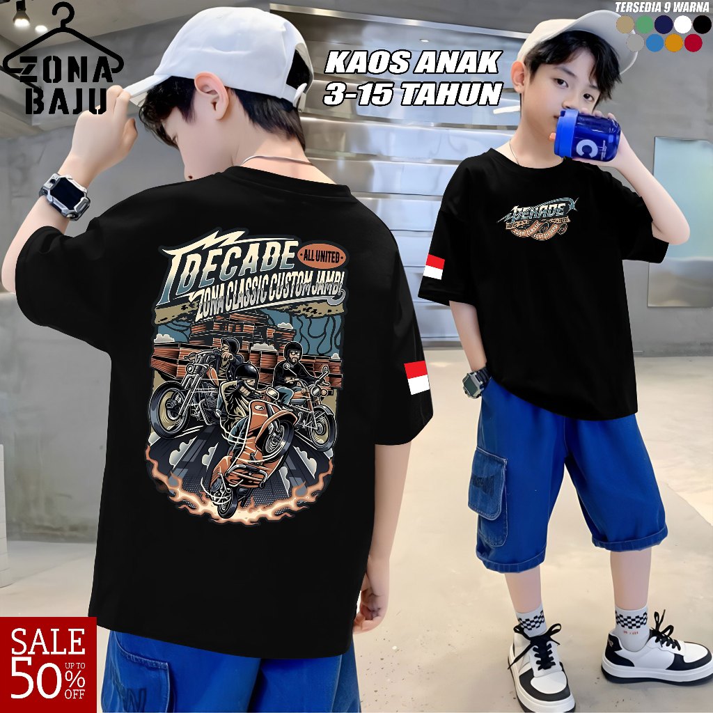 KAOS ANAK CLASSIC 1 DEKADE - ZONA CLASIK CUSTOM - 1 DEKADE CLASISC