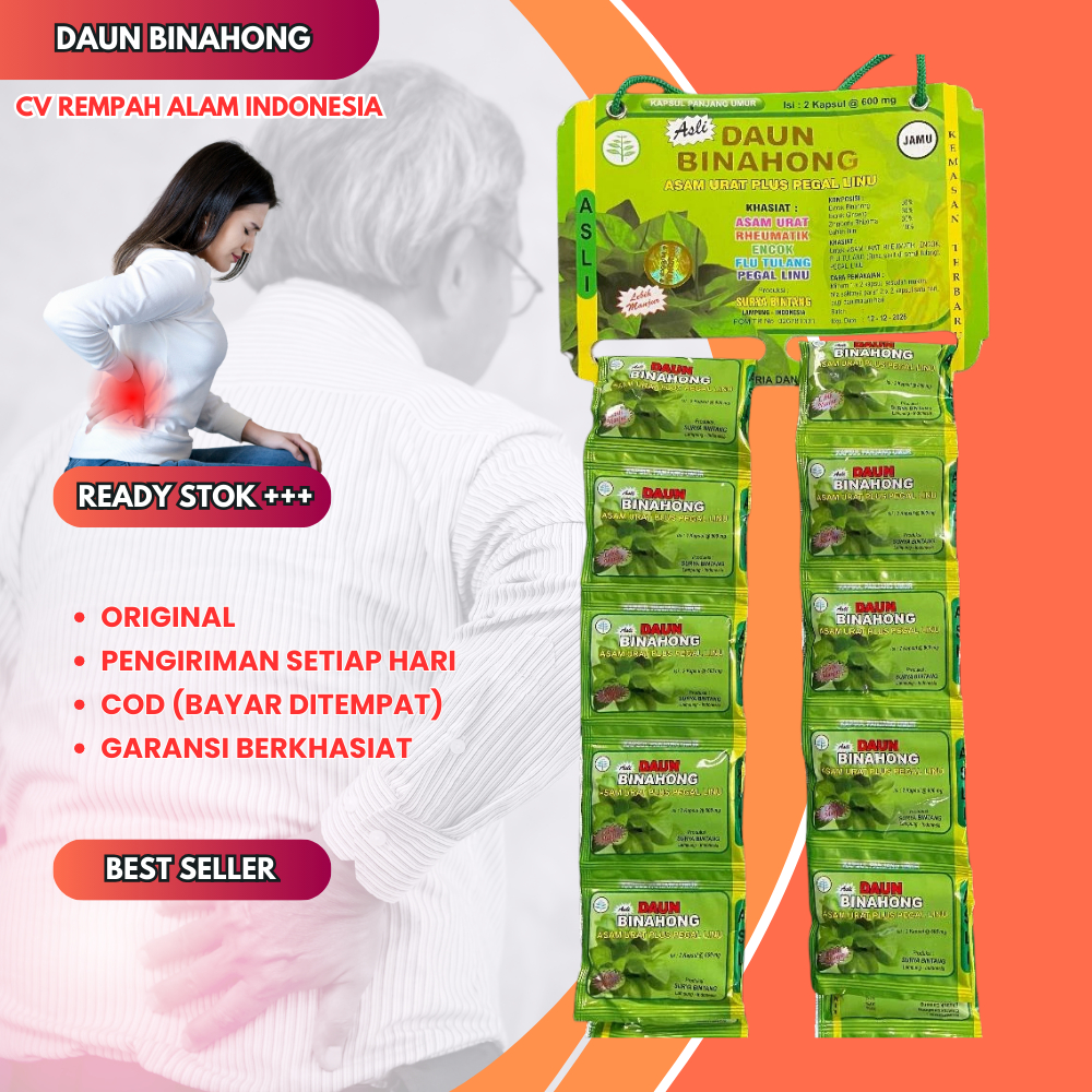 

Kapsul Daun Binahong Obat Pegal Pegel Linu Original 20 Sachet