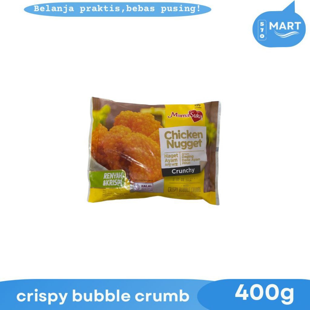 

mamasuka crispy bubble crumb chicken nugget 400gr