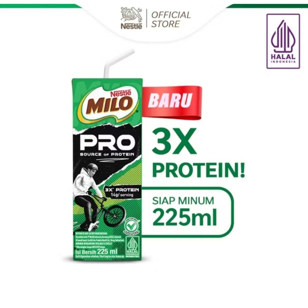 

TERMURAH MILO PROTEIN Susu UHT Cokelat 225ML (EXP 06/26)