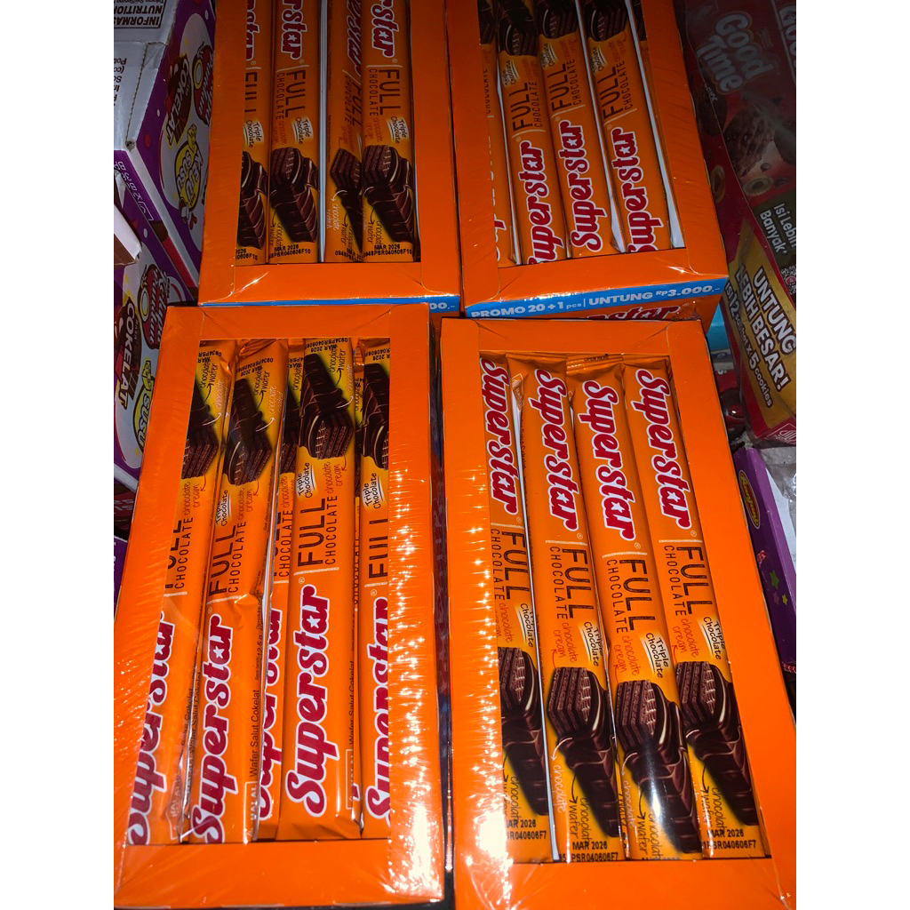 

SUPERSTAR/WAFER COKLAT/BISKUIT SERIBUAN