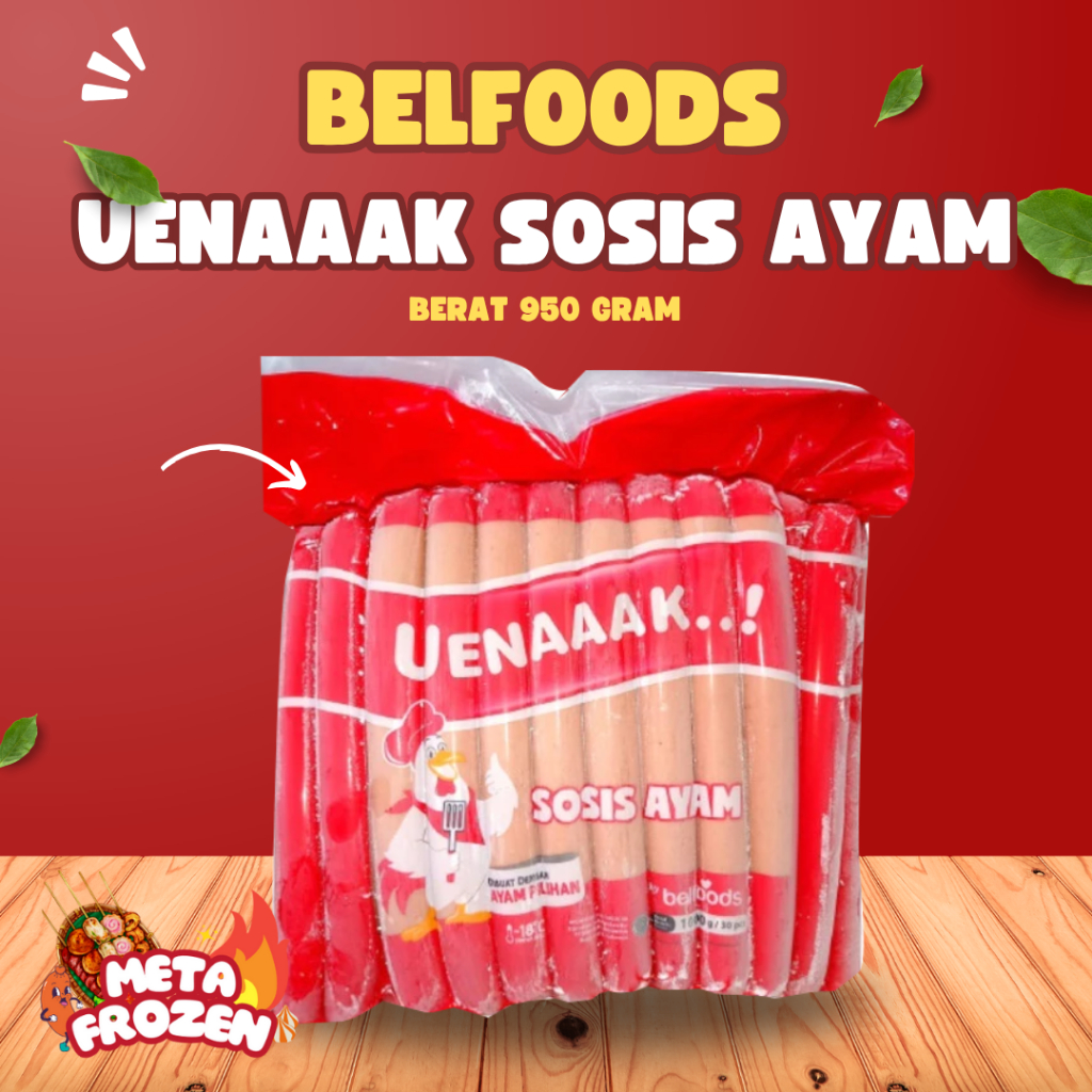 

Belfoods Sosis Ayam 950 Gr / Belfood Chicken Sausage / Sosis Belfood 950