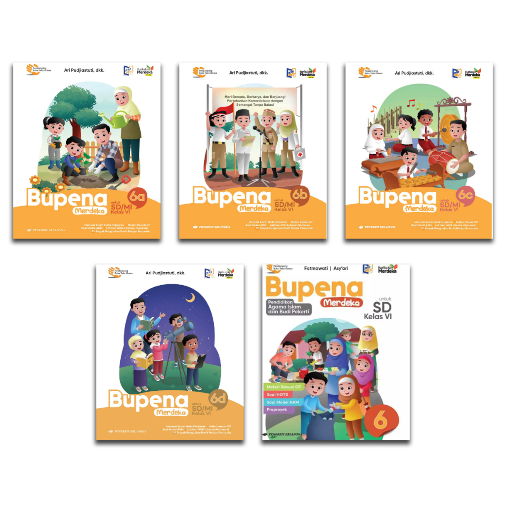 BUKU BUPENA ERLANGGA KELAS 6 SD KURIKULUM MERDEKA
