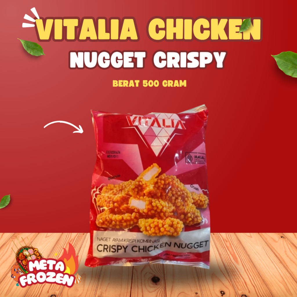 

VITALIA CHICKEN NUGGET CRISPY BERAT 500 GR