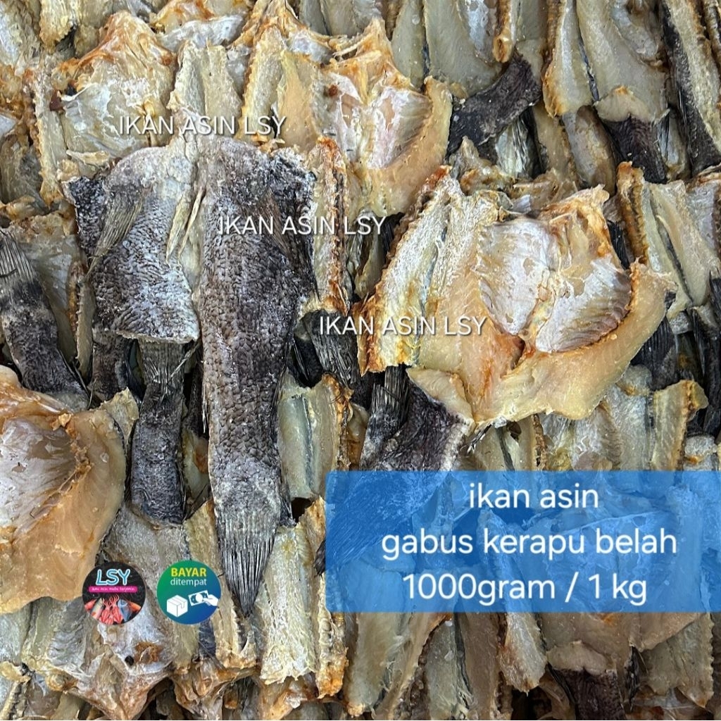 

ikan asin kerapu super 1000gram / 1 kg
