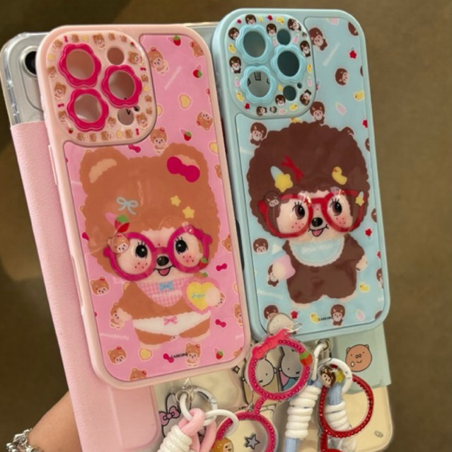 [Pre-order] 3d cute couple friendship pink blue case iphone 13/14/15/16 case