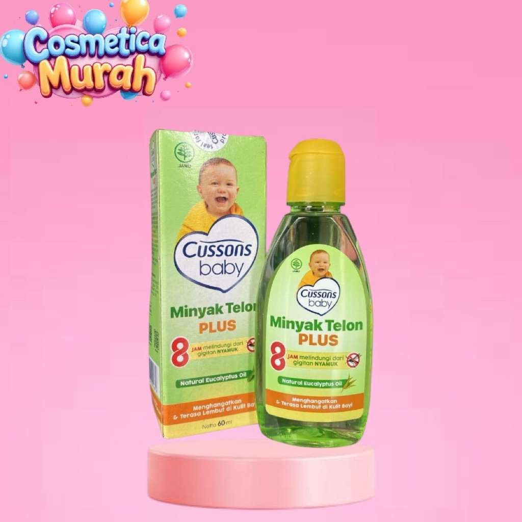cc] CUSSONS BABY minyak telon plus 60 ml - natural eucalyptus oil