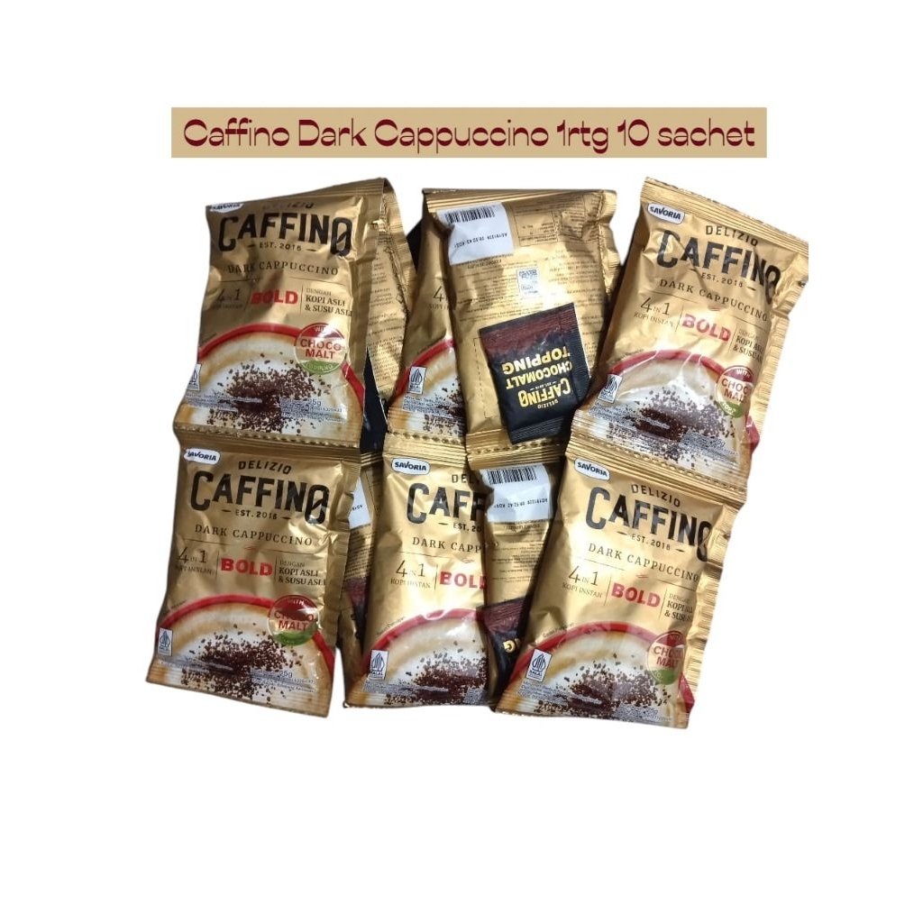 

Kopi Caffino Dark Cappuccino isi 10 Sachet Coffee