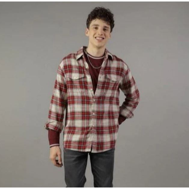 Kemeja Flanel Pria American Eagle Cozy Cabin Flannel Shirt Original