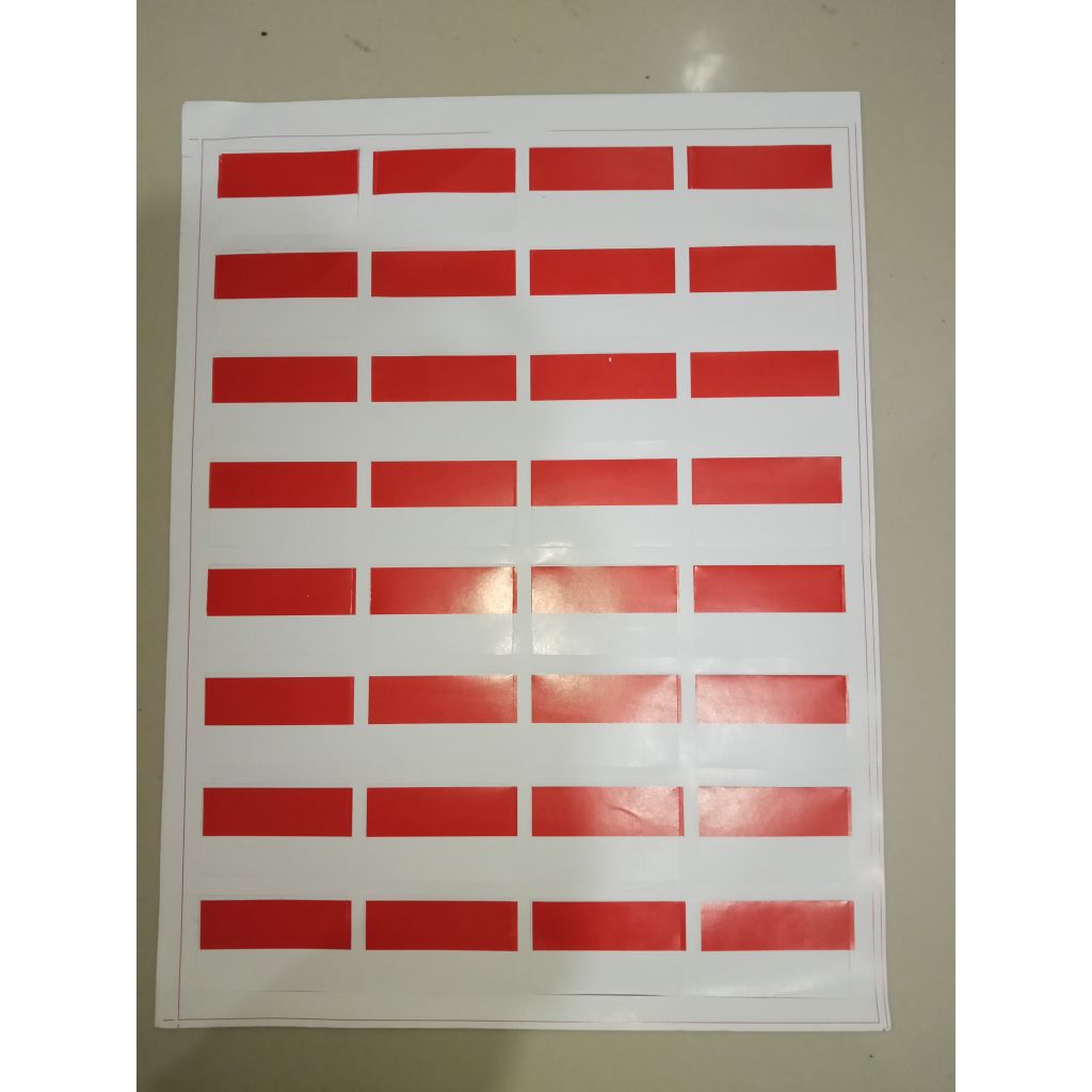 

Stiker Pipi 25 pcs Merah Putih Polos