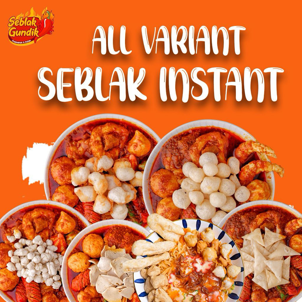 

SEBLAK INSTAN GUNDIK ALL VARIANT BUMBU KERING TAHAN 3-6BULAN BUMBU BASAH LEKOH