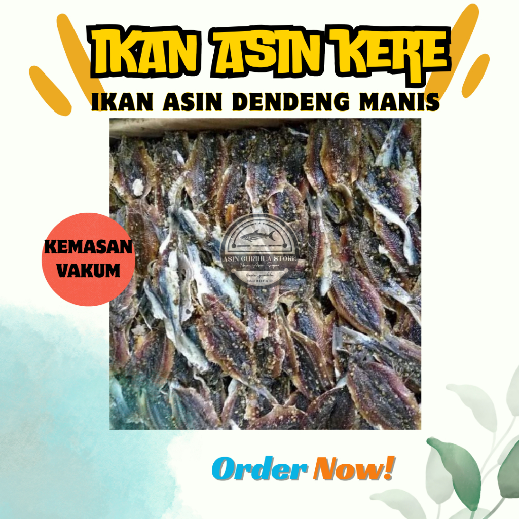 

Ikan Asin Kere / Ikan Asin Dendeng Manis Kemasan Vakum | 100gr - 250gr - 500gr
