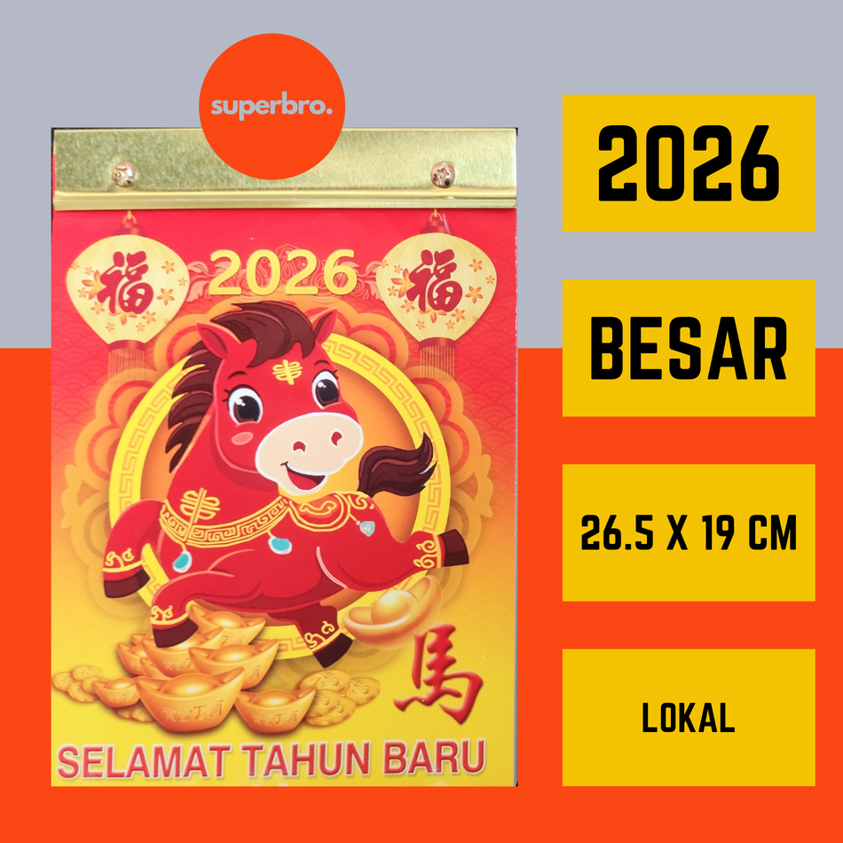 

PROMO KALENDER SOBEK HARIAN 2026 CINA ARAB JAWA KOMPLIT UKURAN JUMBO