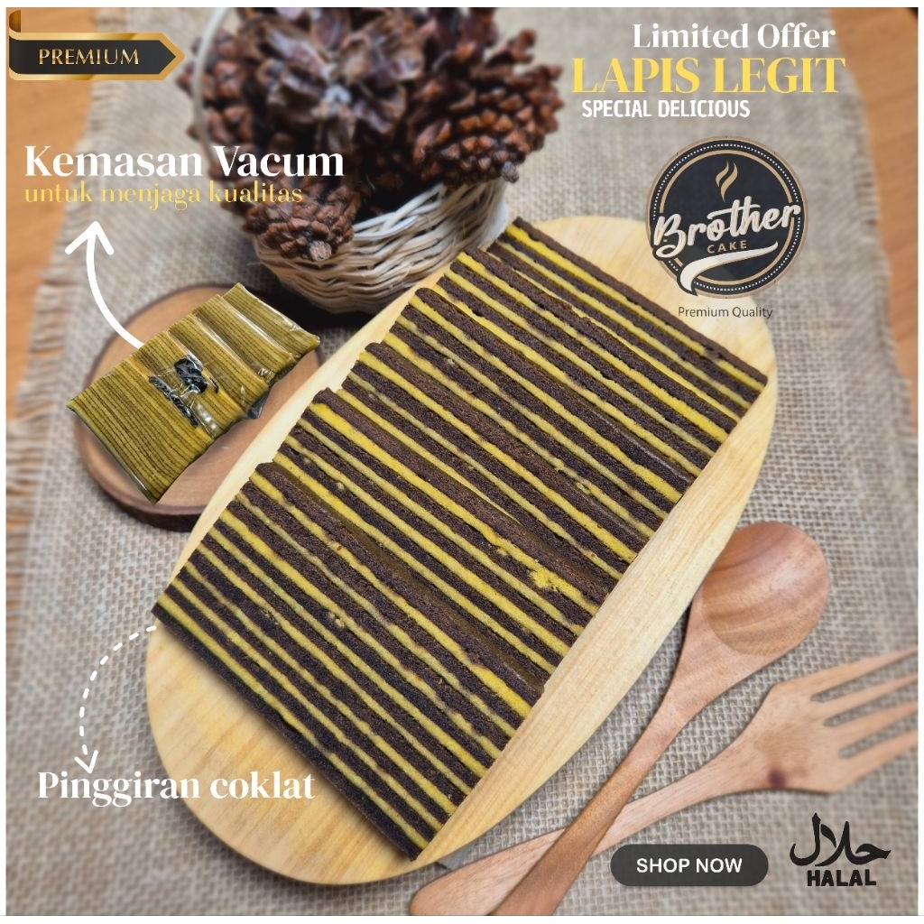 

PINGGIRAN KUE LAPIS LEGIT COKLAT WISMAN BERAT 250GRAM