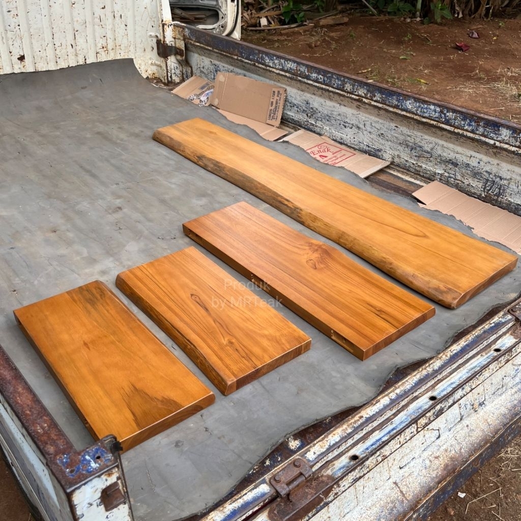 Bundling Rak ambalan dinding Rak dinding Kayu Jati Rak dinding melayang