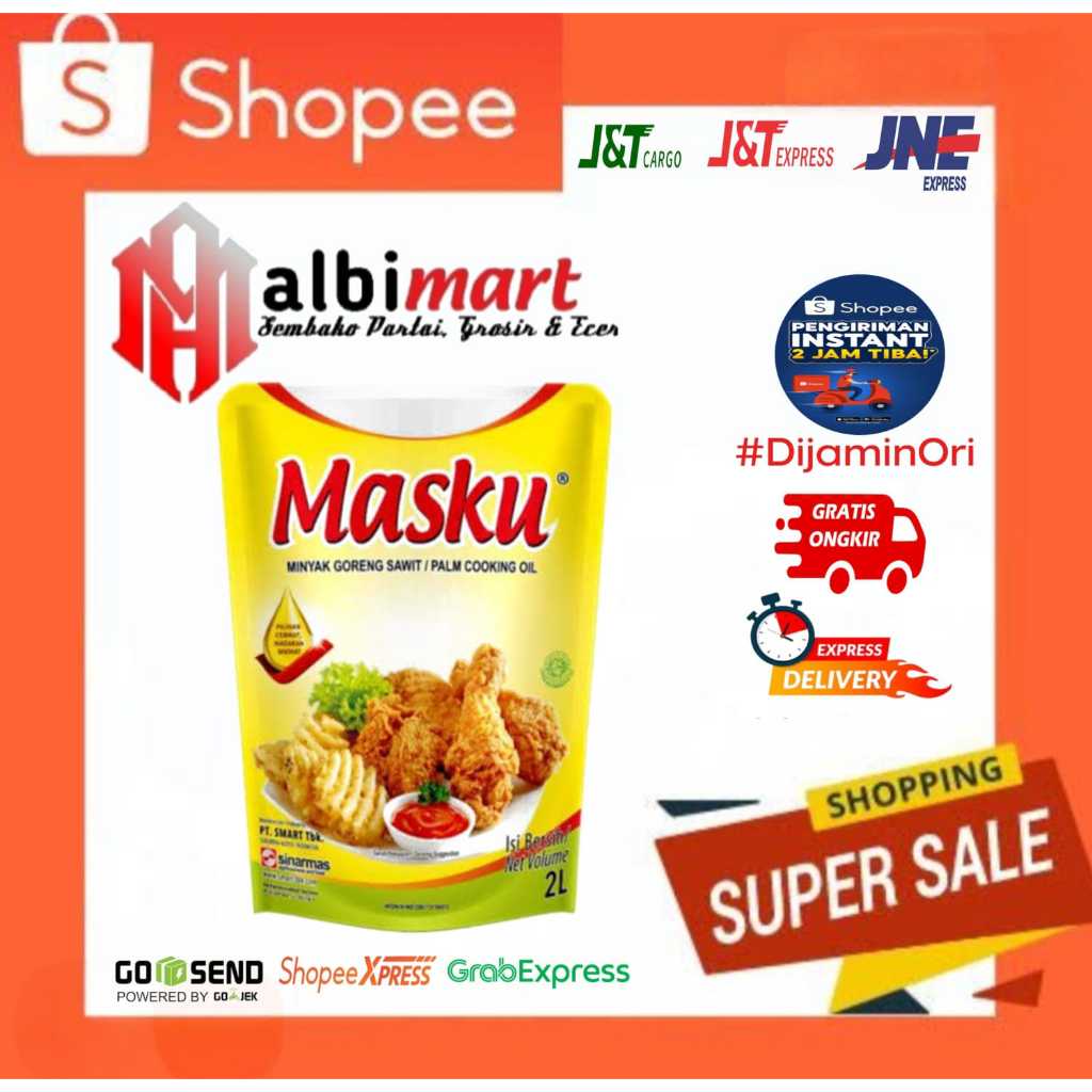 

Minyak Goreng MasKu Kemasan 2Liter (LANGSUNG KIRIM)