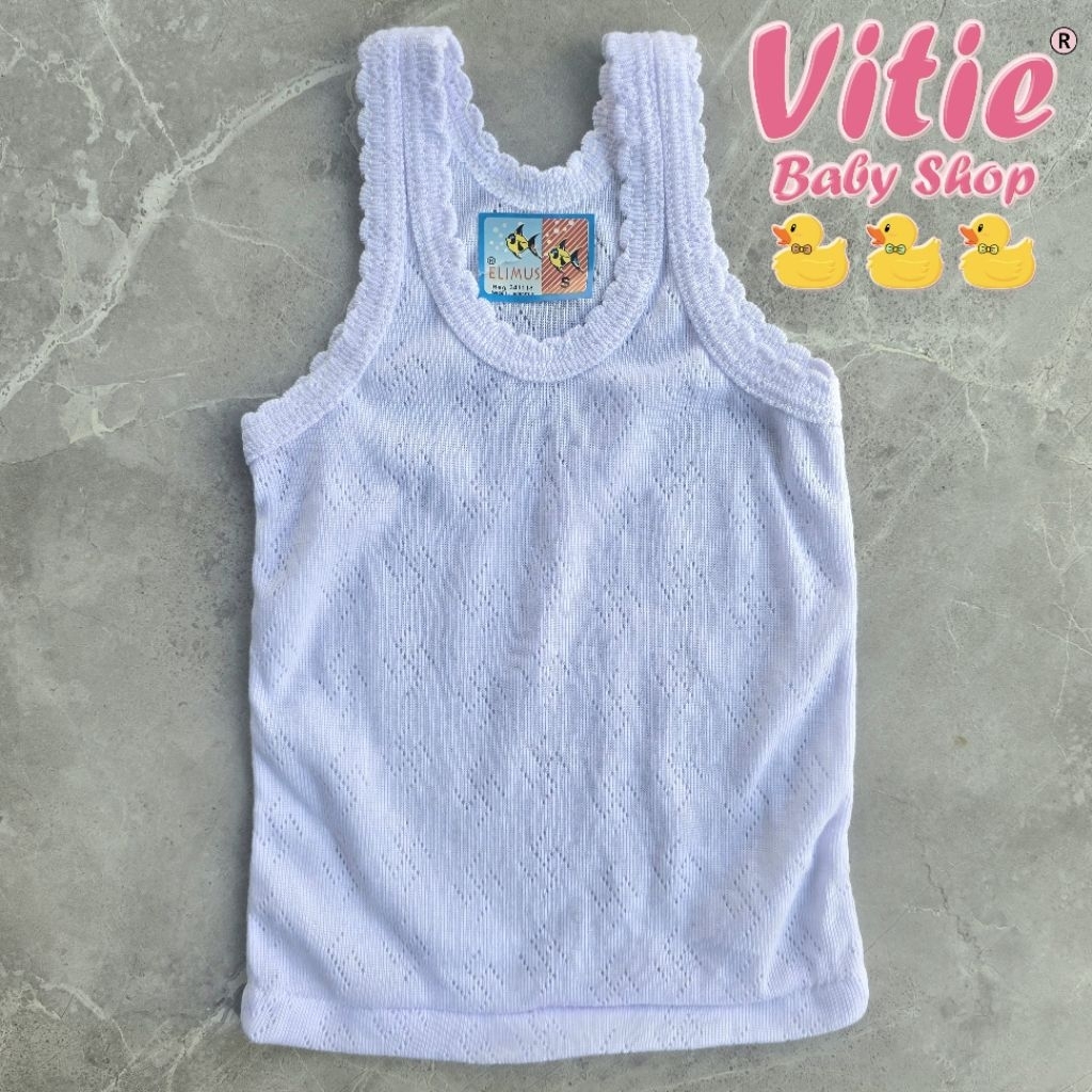 Singlet anak 3pcs / singlet putih anak / singlet koas bayi / baju bayi tanpa lengan 3pcs