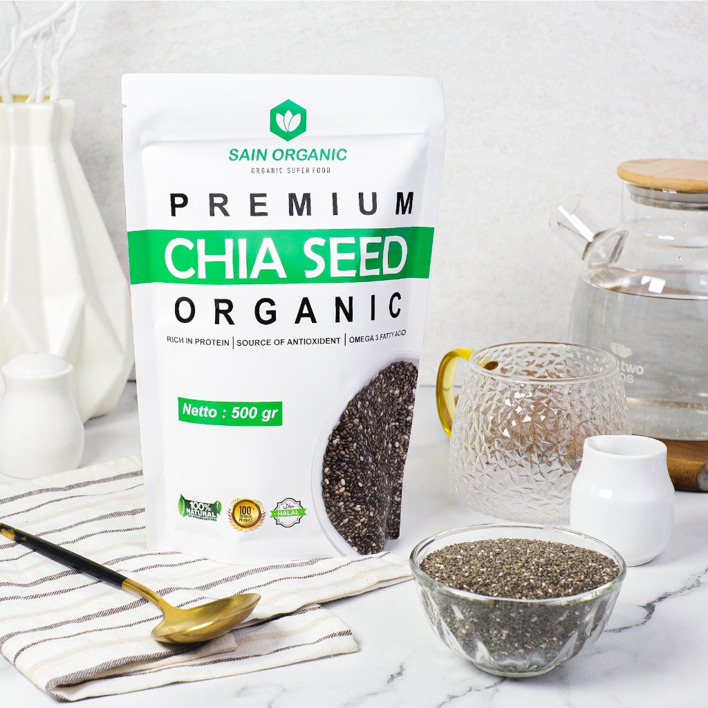 

Chia Seed Organic untuk Diet Freshly Black Cia Seed Organik fresly Biji Chia Seeds