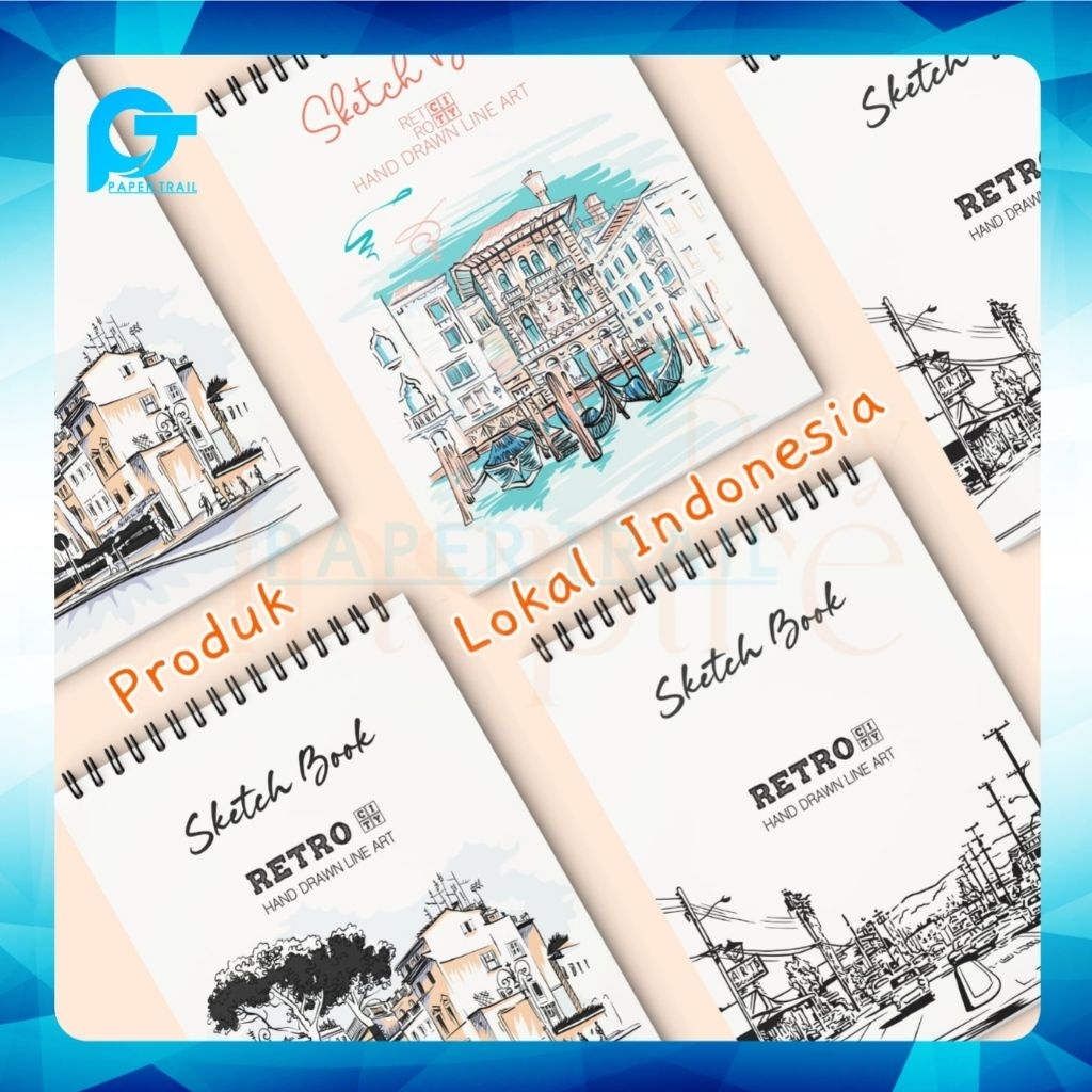 

Sketchbook/A5 Buku Gambar Buku Sketsa Vertikal Jilid Spiral 40 Lembar / 80 Halaman