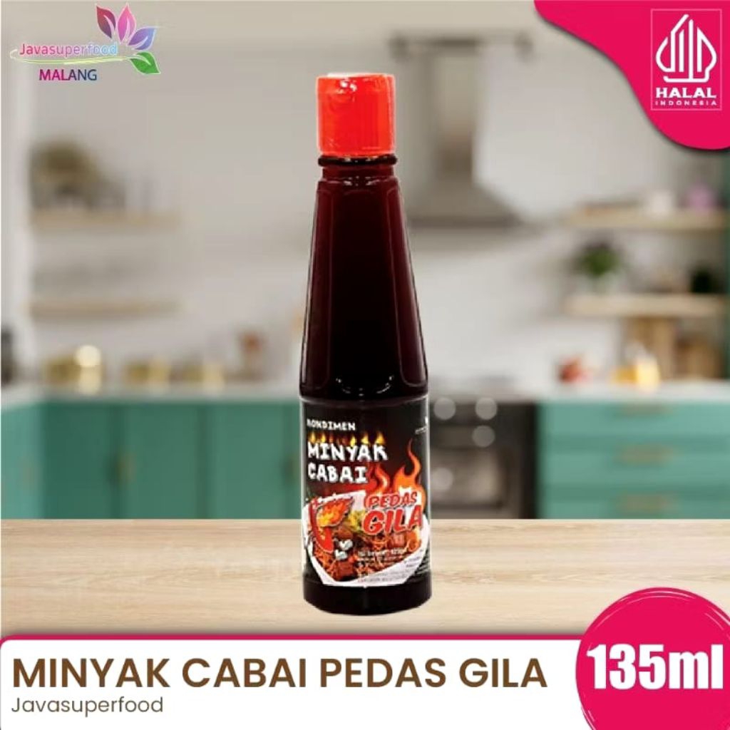 KONDIMEN MINYAK CABAI SPICY / MINYAK CABE PEDAS / CHILI OIL 135 ML