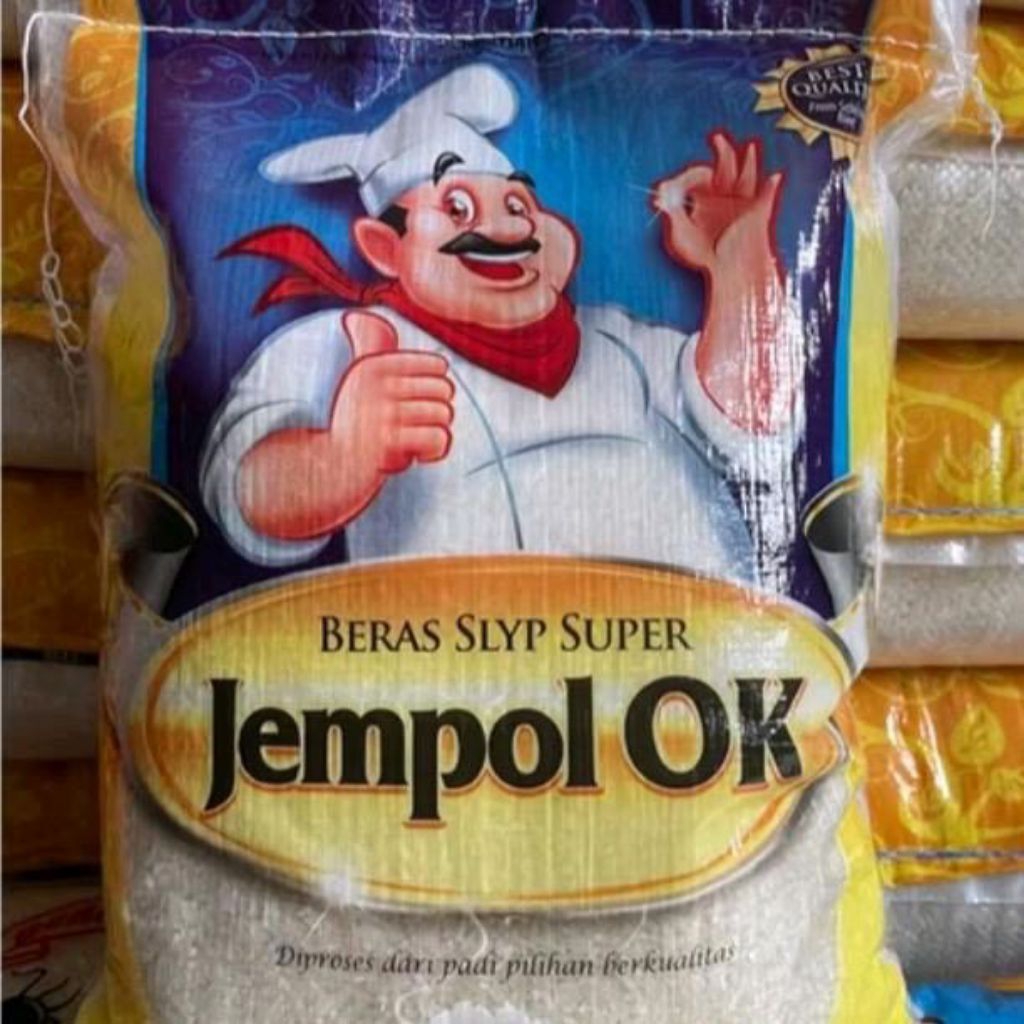 

Tempol OK - Beras Cap Jempol OK 10 Kg Rice Putih Food Nasi Bubur Porang Goreng Alami Tanpa Pengawet Bebas Kutu Pewangi Bahan Kimia Pulen Enak