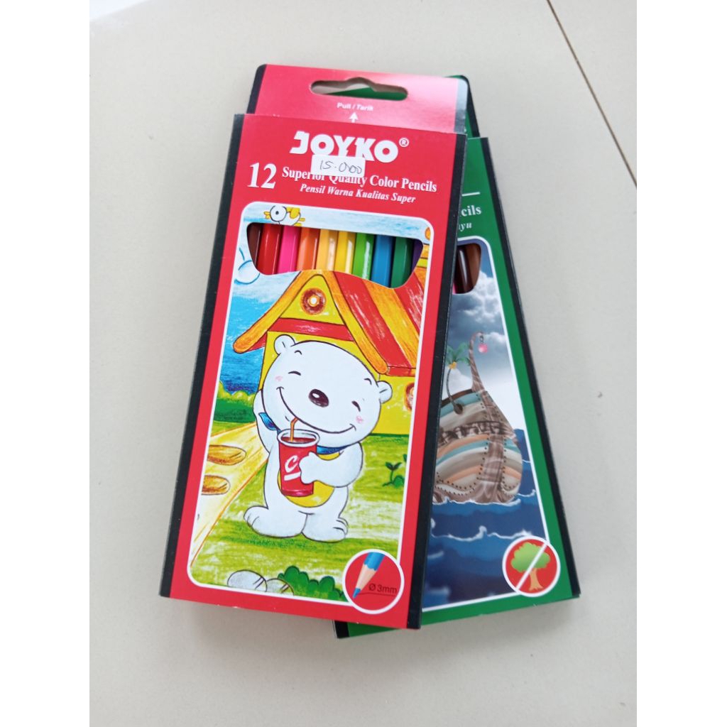 

pensil warna/patlot gambar/alat tulis sekolah