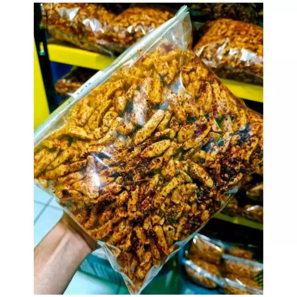 

Basreng Stik 500gr Pedas Daun Jeruk Rasa Ikan