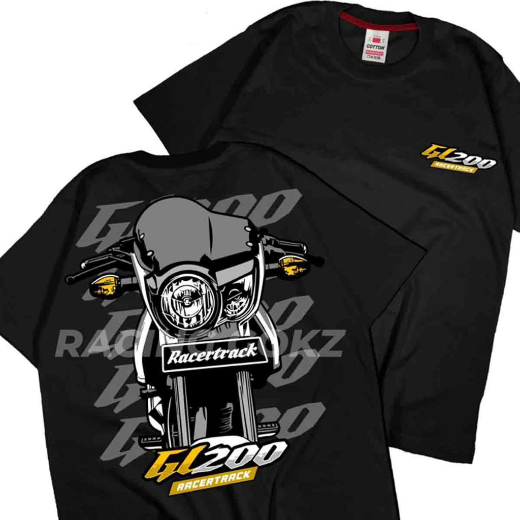 Tshirt Kaos Tiger GL200 Herex Atasan Pria Lengan Pendek Simpel Keren Katun Combed