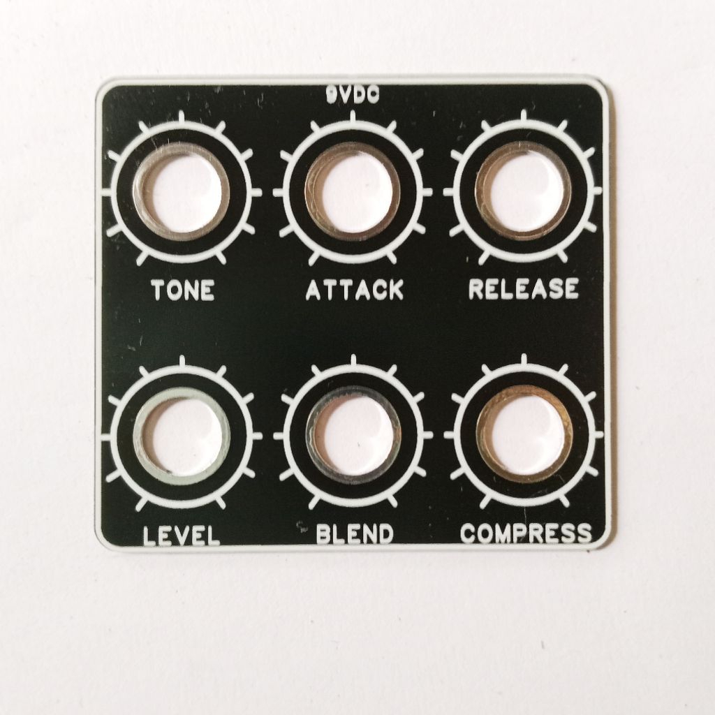 T-Audio Faceplate for PCBFX-358 (Based on Wampler ego 76 Compressor)