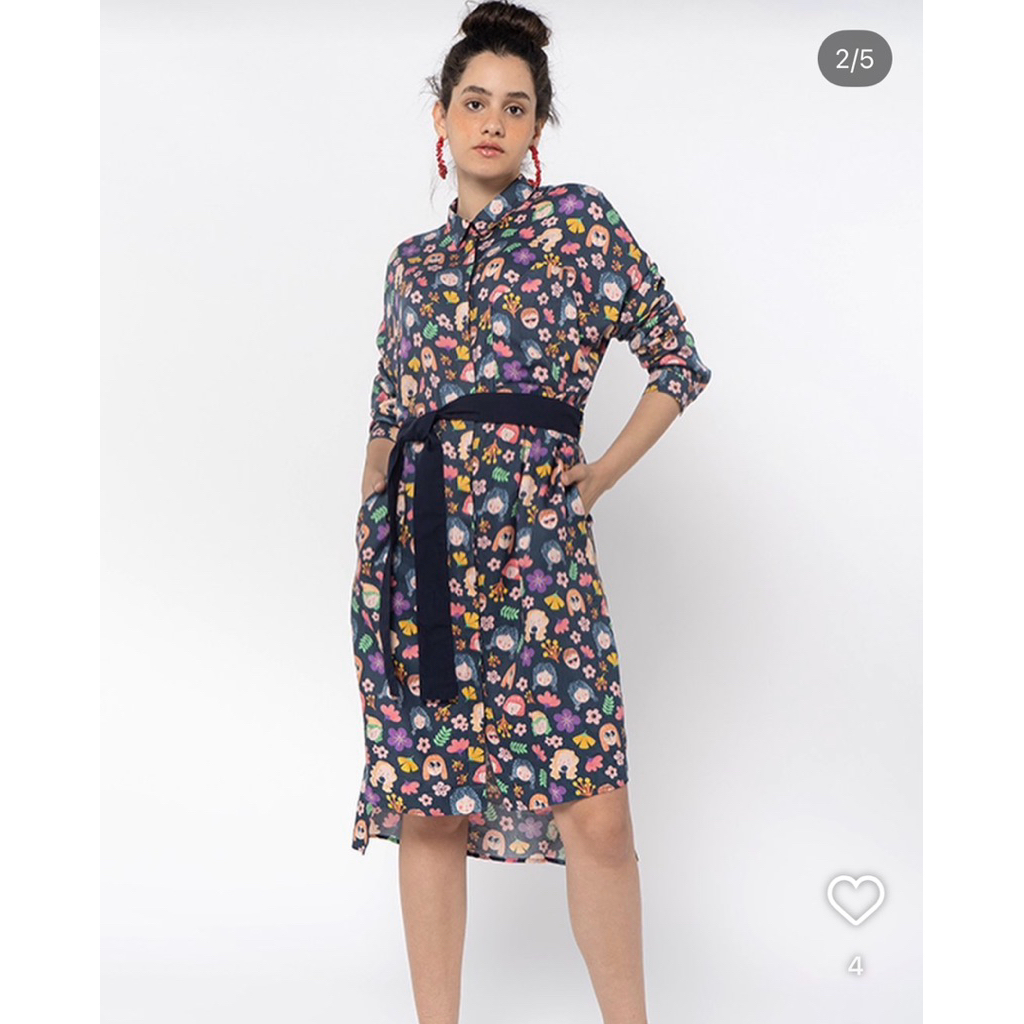 Kemeja Faces Cottonink x idekuhandmade / Kemeja Wanita