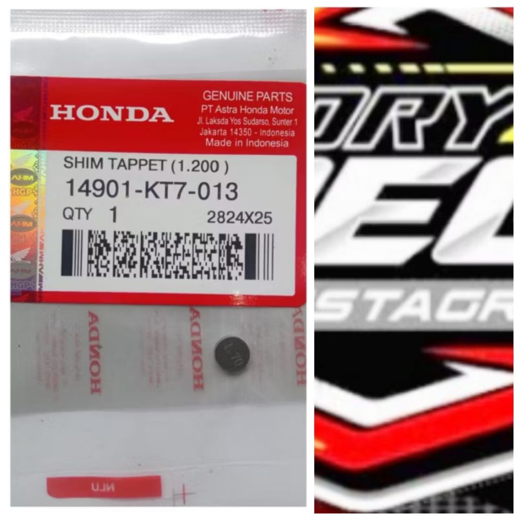 sim klep CBR 150 sonic 150 ukuran 170